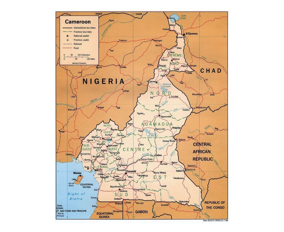 Harta e jugut Kamerun