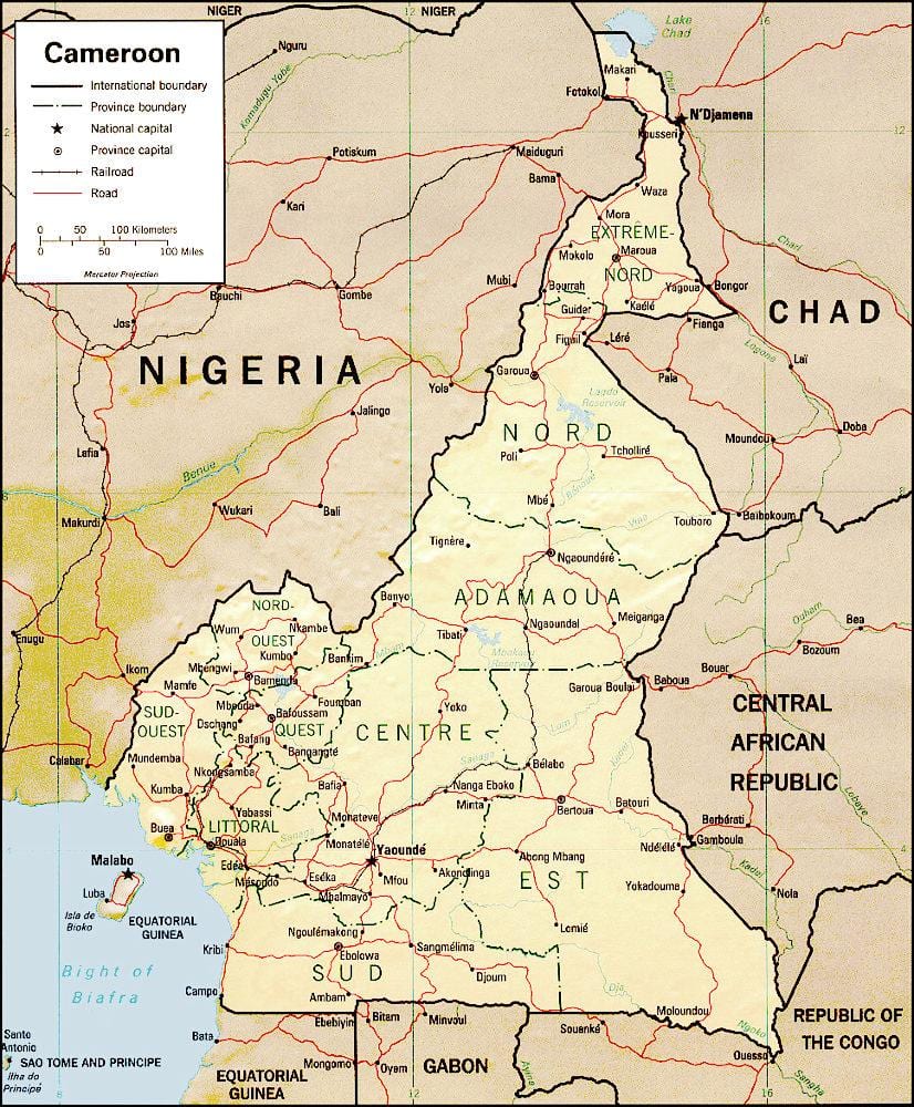 harta e Kamerun