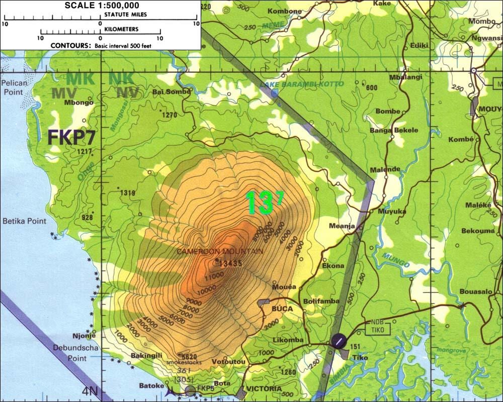 Kamerun malet hartë