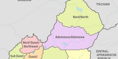 Harta administrative Kamerun