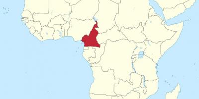 Harta e Kamerun afrikës perëndimore